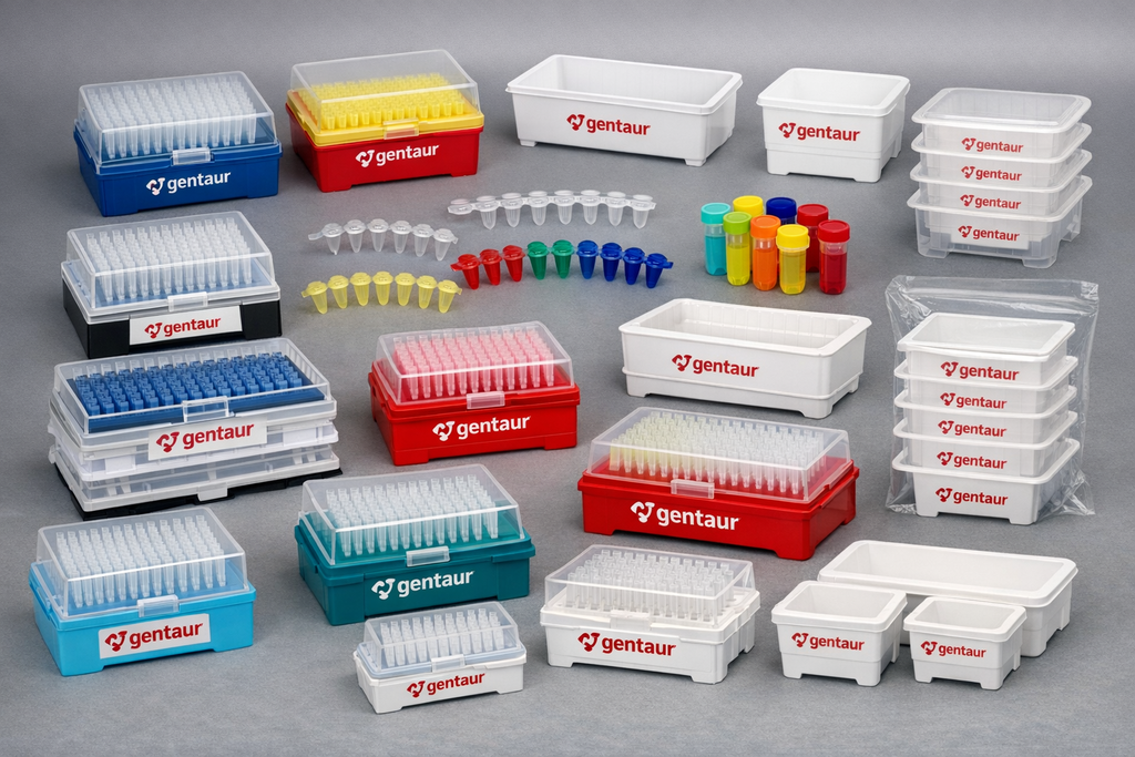 Plaque de culture tissulaire optiquement claire, 384 puits, base transparente de 190 ums, cadre noir, 30 plaques par caisse